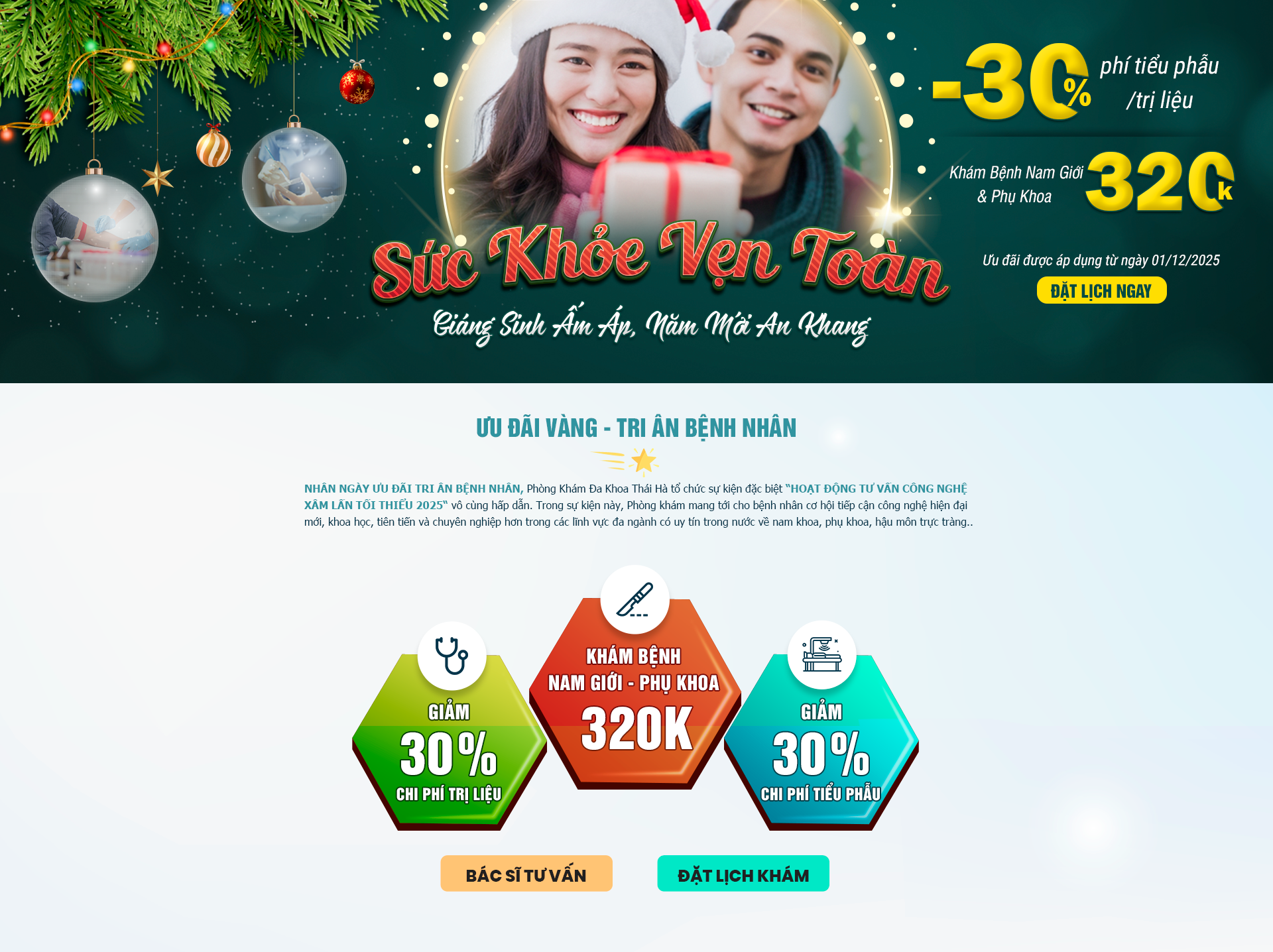 Ưu Đãi Bệnh Nam Giới - Phụ Khoa